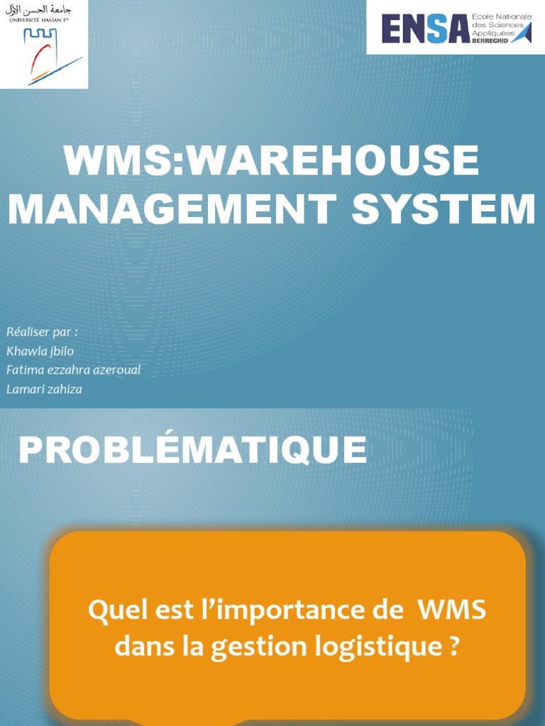 Importance du WMS en logistique | PDF