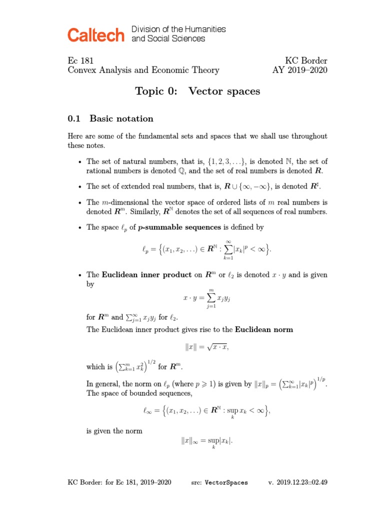 Lecture 00 pdf basis linear algebra vector space