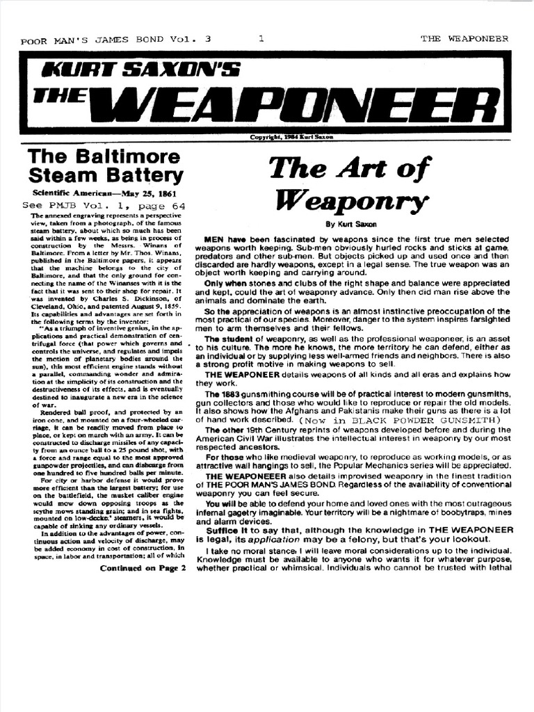 Dokumen tips combat survival weapons improvised kurt saxon the poor
