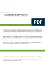 Examination of Witnesses