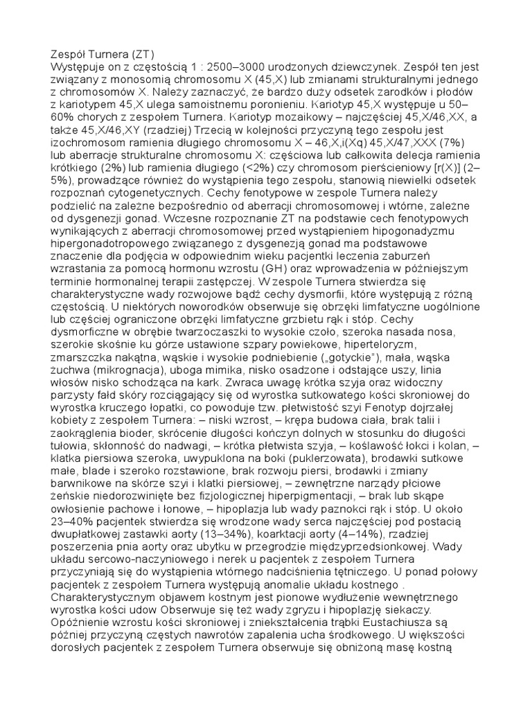 Zespół Turnera PDF