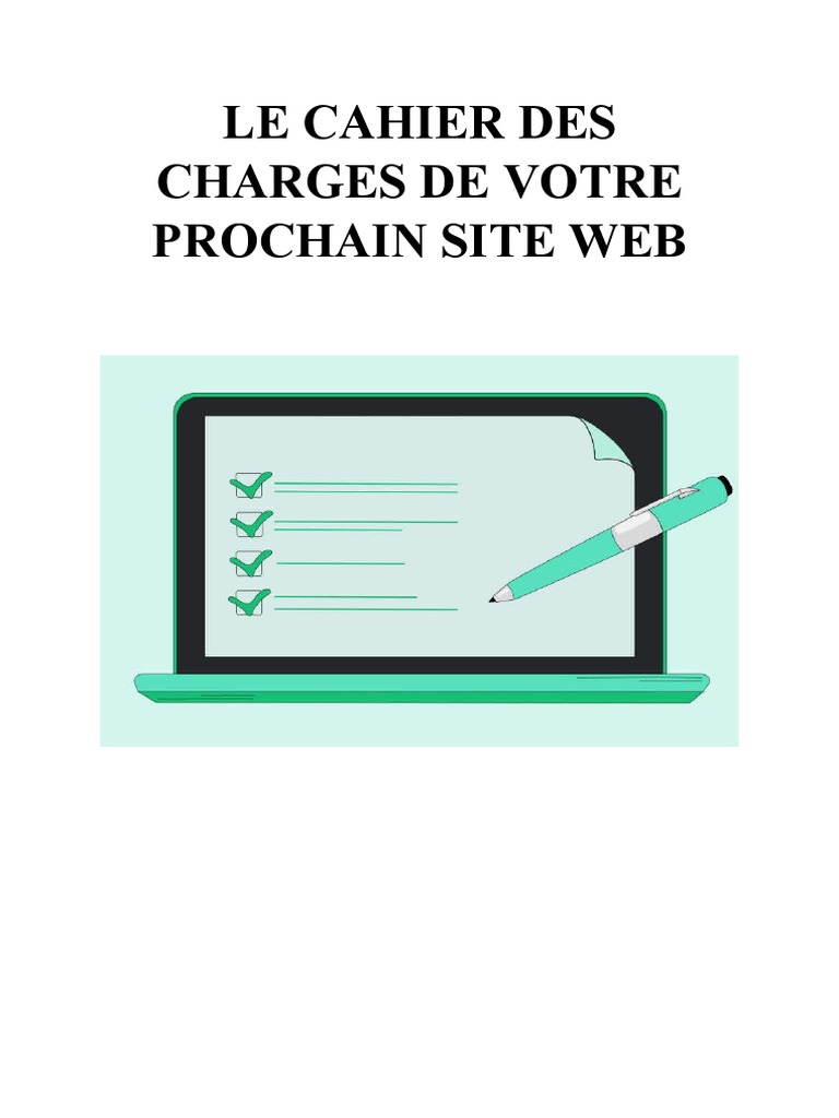 Le Cahier Des Charges de Votre Prochain Site Web | PDF | Internet ...
