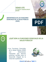 Importancia de las FESP en salud pública