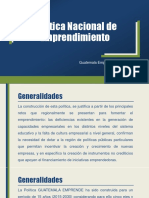 Política Nacional de Emprendimiento