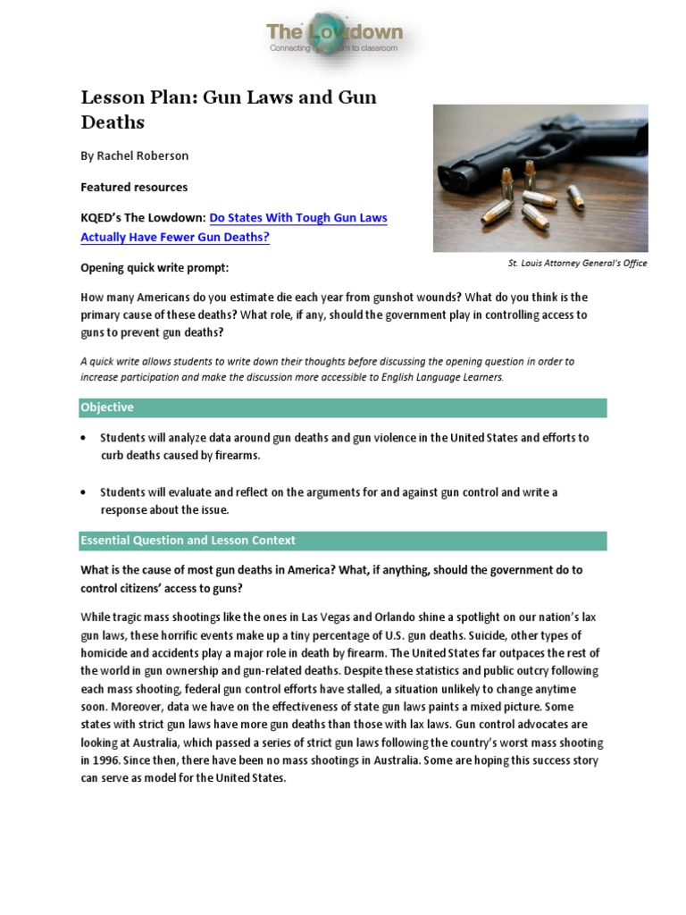 Gun Control Vocabulary for Students | PDF | Gun Control | Vocabulary