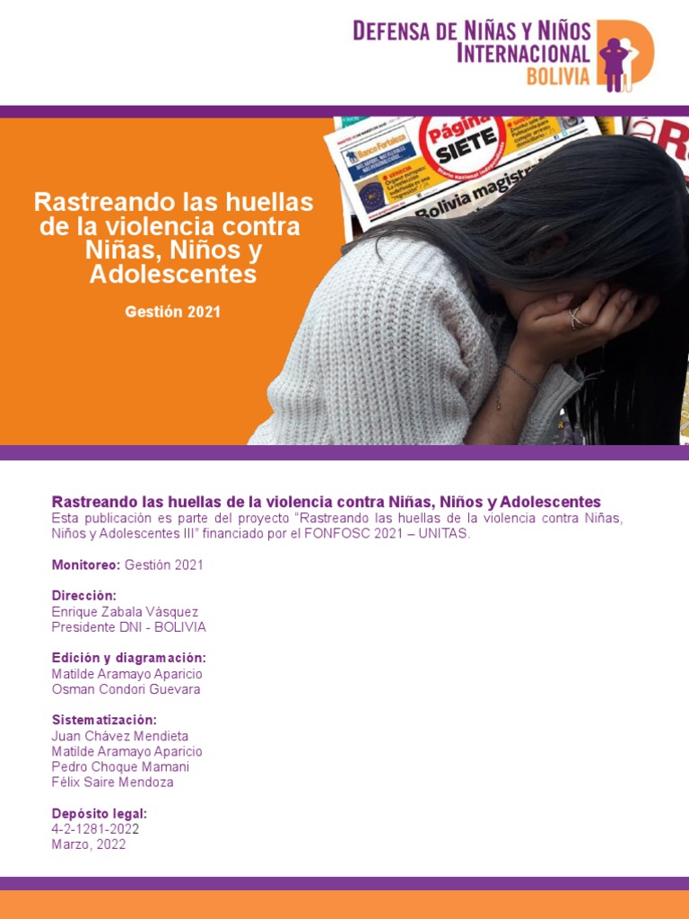 Rastreando Las Huellas de La Violencia Contra NNAs 2022 | PDF ...