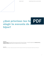 ¿Qué Priorizan Las Familias Al Elegir La Escuela de Sus Hijos