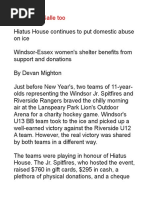 Devan Mighton - Hiatus House Story