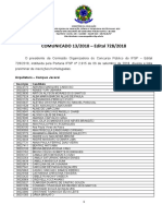 Lista preliminar de inscrições homologadas para concurso público do IFSP