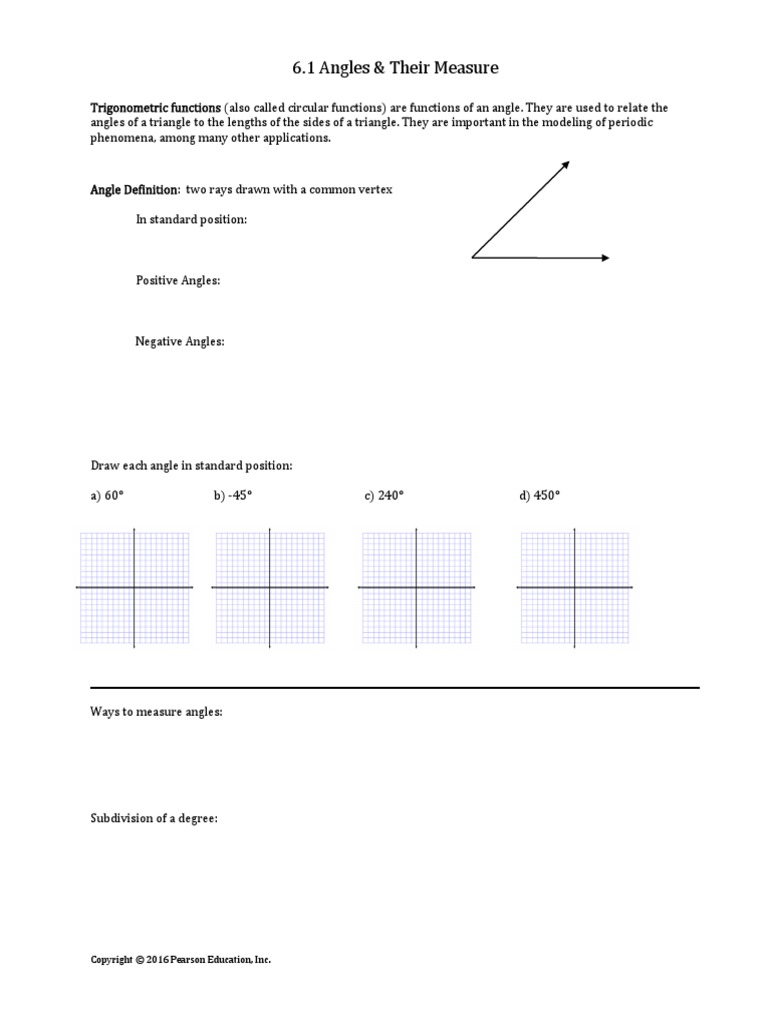 6.1 Angles & Their Measure | PDF | Angle | Speed