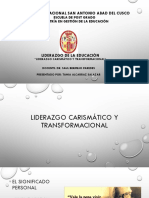 Liderazgo Carismatico y Transfromacional