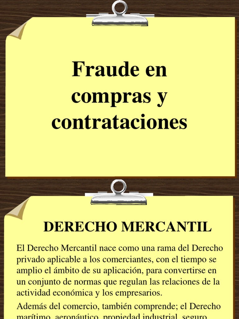 Fraude en Compras y Contrataciones | PDF | Business | Derecho privado