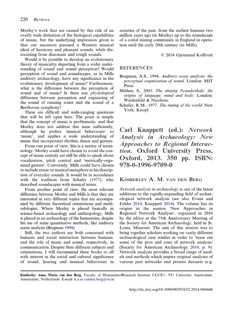 Norwegian archaeological review volume 47 issue 2 2014 doi 10 1080