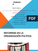 Reformas en La Organizacion Politica