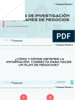 Fuentes de Investigación para Planes de Negocios