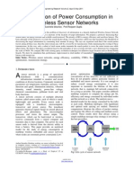 Optimization of Power Consumption in Wireless Sensor Networks