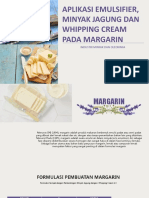 Emulsifier, Minyak Jagung dan Whipping Cream pada Margarin
