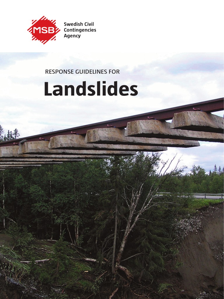 Response Guidelines For Landslides PDF Landslide Flood