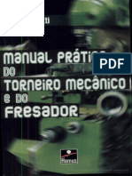 Livro - Manual Pratico Do Torneiro Mecanico e Do Fresador