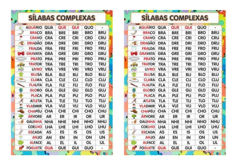 Silabas Complexas | PDF