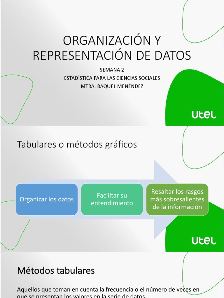 OC2 Organizaci n Y Representaci n Dato PDF Histograma Muestreo 
