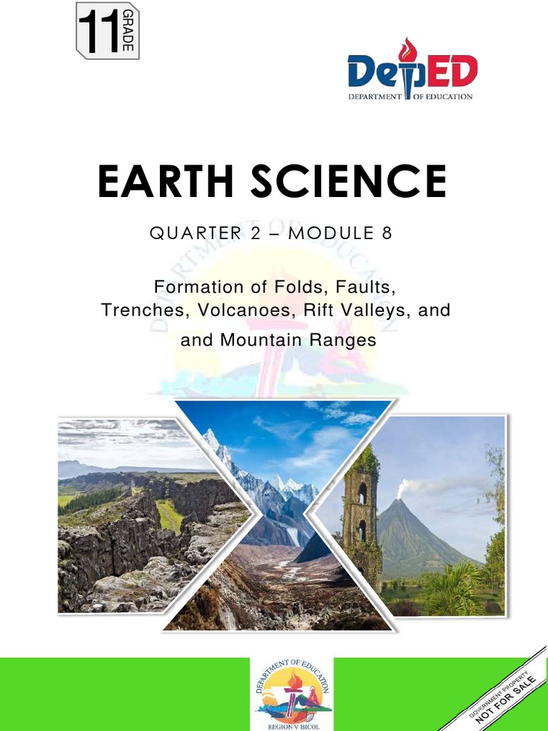 Slm8g11q2w4 Formation Of Folds Faults Pdf Plate Tectonics Fault