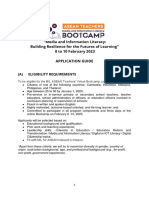 ASEAN Teachers BootCamp 2023 - Application Guidelines