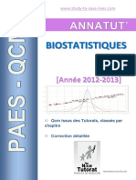 Annatut' Biostatistiques UE4 2012-2013