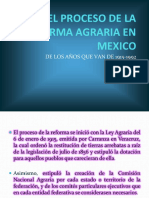 La reforma agraria en México de 1915 a 1992