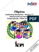 Filipino Modyul 17