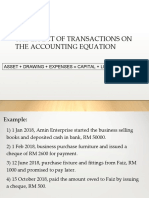 3ii. ACCOUNTING Effects On TransactionN