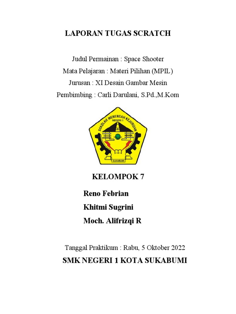 Laporan Tugas Scratch Pdf