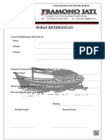 SURAT KETERANGAN Dock Kapal