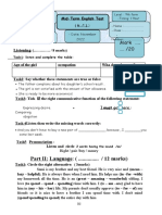 Exam (Topic: Family)