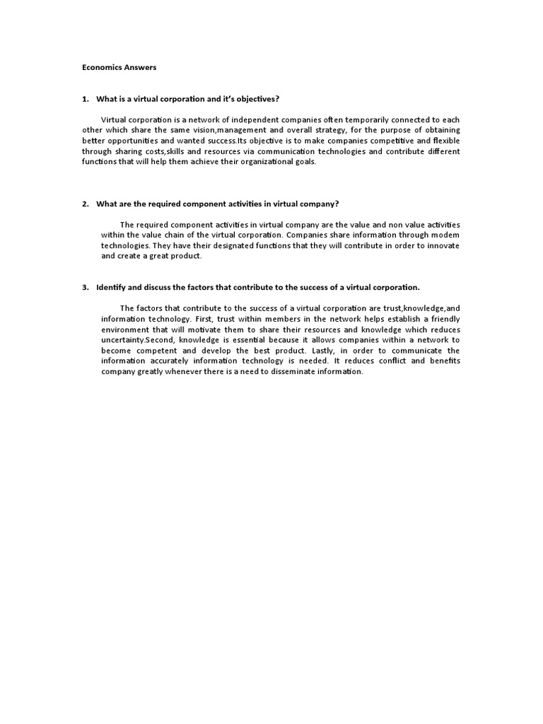 Economics Assignment | PDF