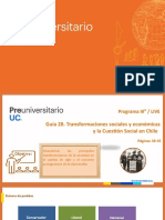 Guía 28. III - Transformaciones Sociales y Económicas y La Cuestión Social en Chile