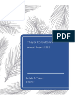 Thayer Consultancy Annual Report 2022