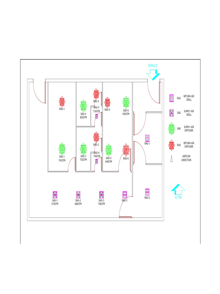 Hvac Grill CFM Layout | PDF