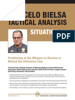 Marcelo Bielsa Positioning of Wingers To Receive in Behind Defensive Line