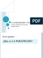 (PD) Presentaciones - La Parafrasis