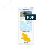 Entidad Subnacional: Localización de Opi en Italia