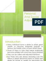 Personal and Social Adjustment Introduction