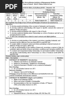 Course Outlines - Sem III - Law of Contracts II