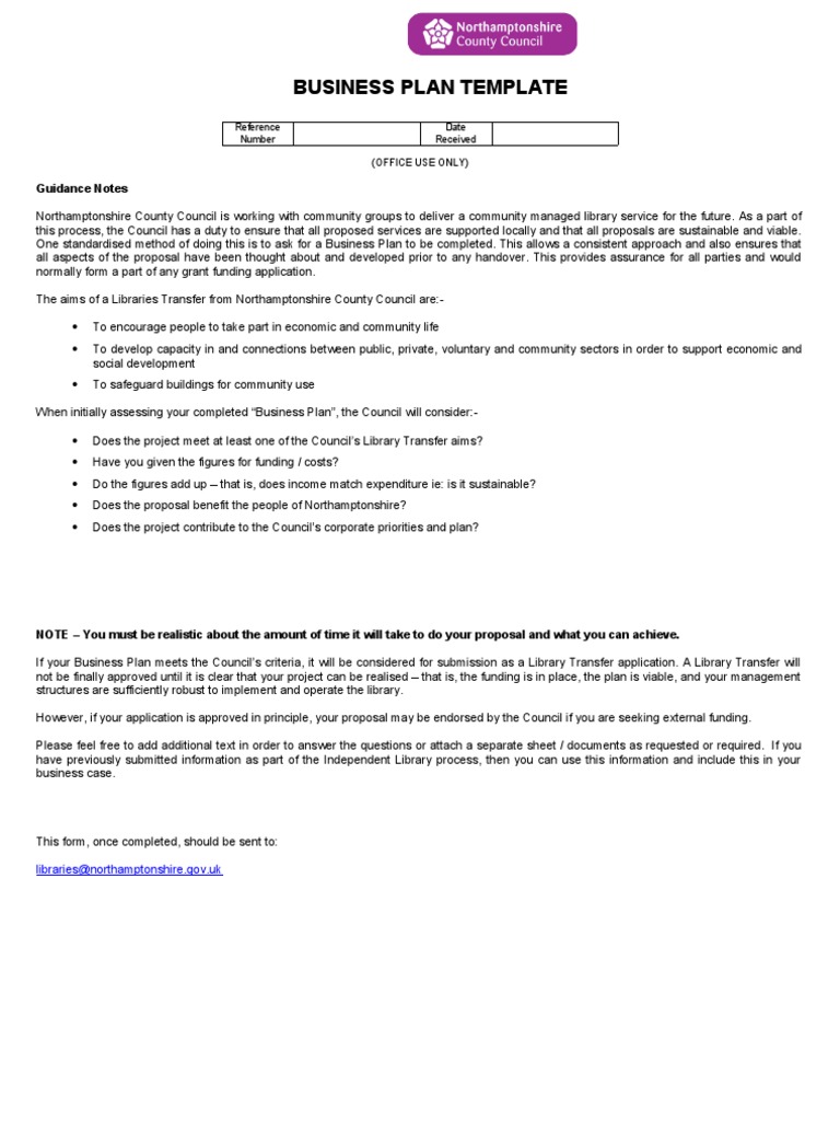 Burton Latimer Library Business Plan PDF Libraries Budget