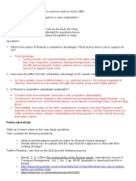 BSO300SL - Case Analysis - Ryanair + Follow-Up Activity - With Guidance Notes