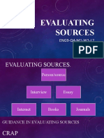 Evaluating Sources: ENG9-Q4-M1-W1-L2 236