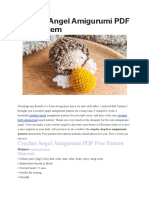 Crochet Angel Amigurumi PDF Free Pattern
