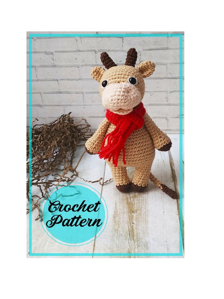Bull Yashka Amigurumi PDF Crochet Free Pattern PDF Crochet Knitting