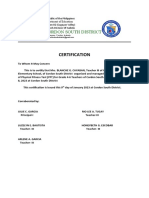 Certification PFT