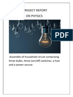 Project Report on Assembling a 3-Bulb Household Circuit